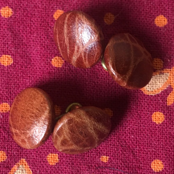 2 pairs Neiman Marcus alligator skin cufflinks - Picture 4 of 6